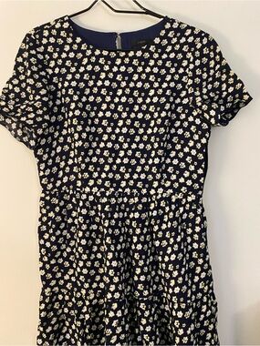 J. Crew Navy Floral Dress